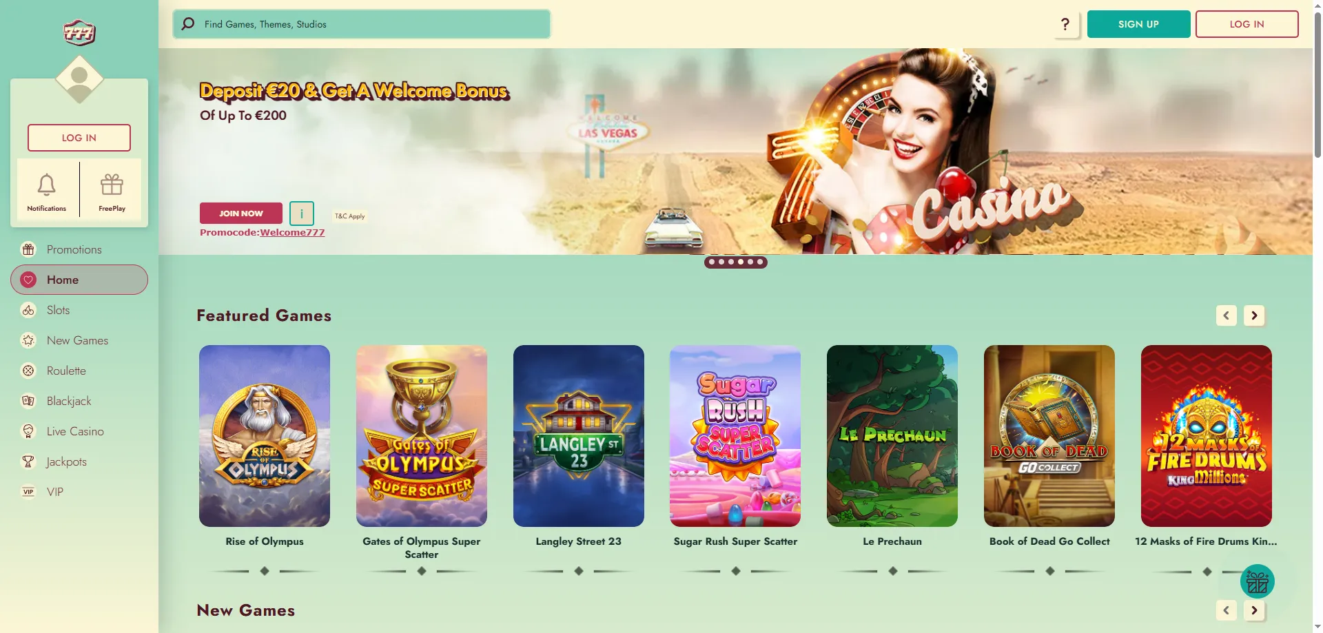 777 Casino official site overview — licensed online casino 2026